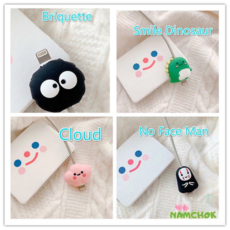 【NK】ฝาครอบป้องกันสายเคเบิลข้อมูลการ์ตูนมอนสเตอร์ตัวน้อยปลอกซิลิโคนตัวจัดระเบียบสายไฟซิลิโคนฝาครอบป้องกันสายข้อมูล thumbnail 9