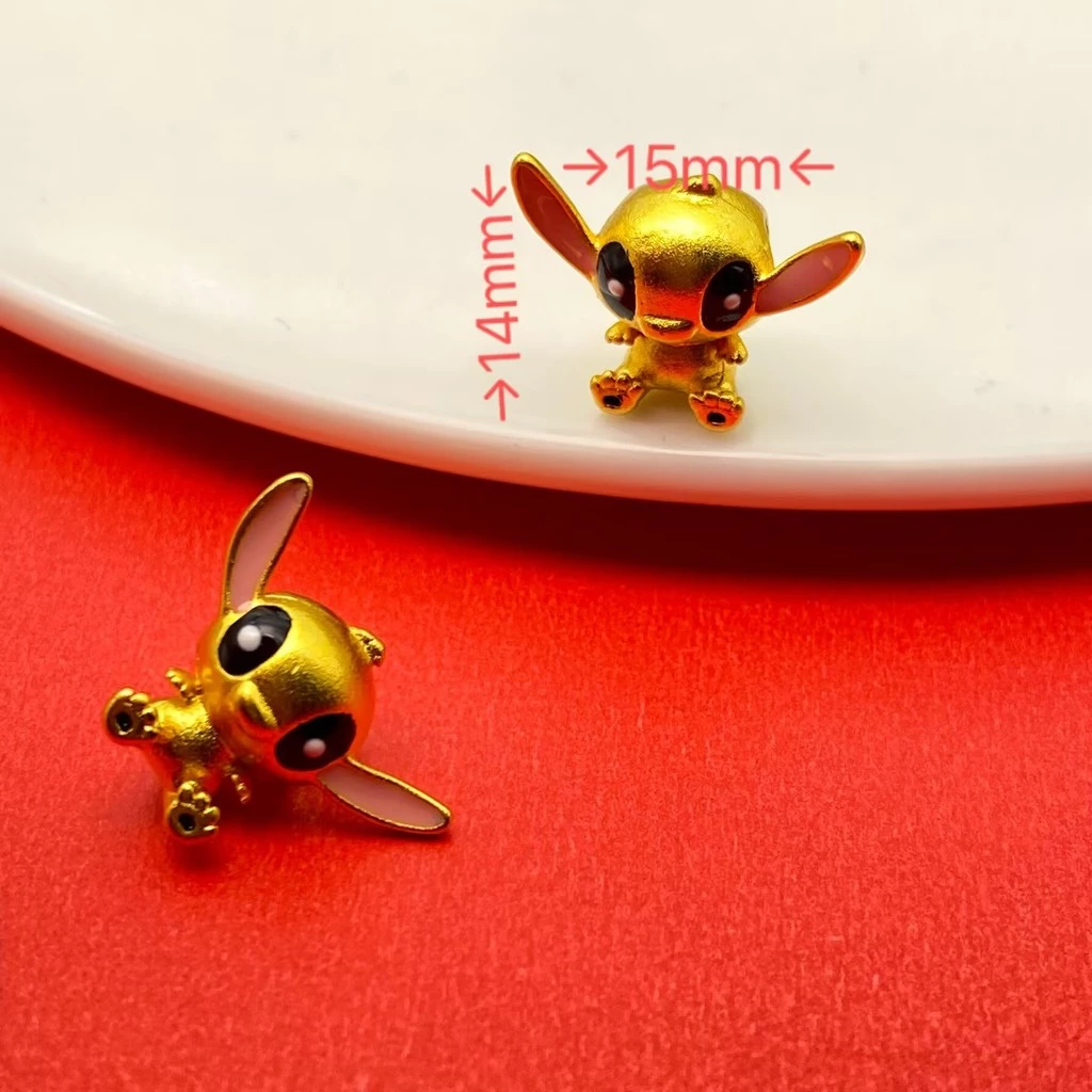 จี้ลูกปัดสไตล์โบราณ Gold คอลเล็กชัน Stitch Fox Puppy thumbnail 6