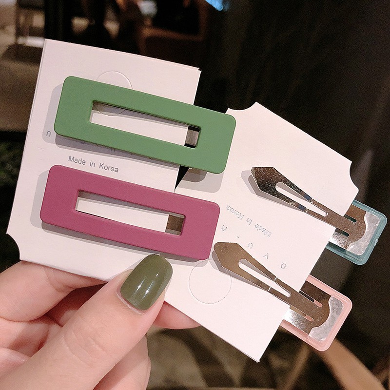 5PCS กิ๊บติดผมสี่เหลี่ยม กิ๊บหนีบผม สไตล์เกาหลี เรียบง่าย แฟชั่นสำหรับผู้หญิง Hair Claw Clip - รูปที่ 6