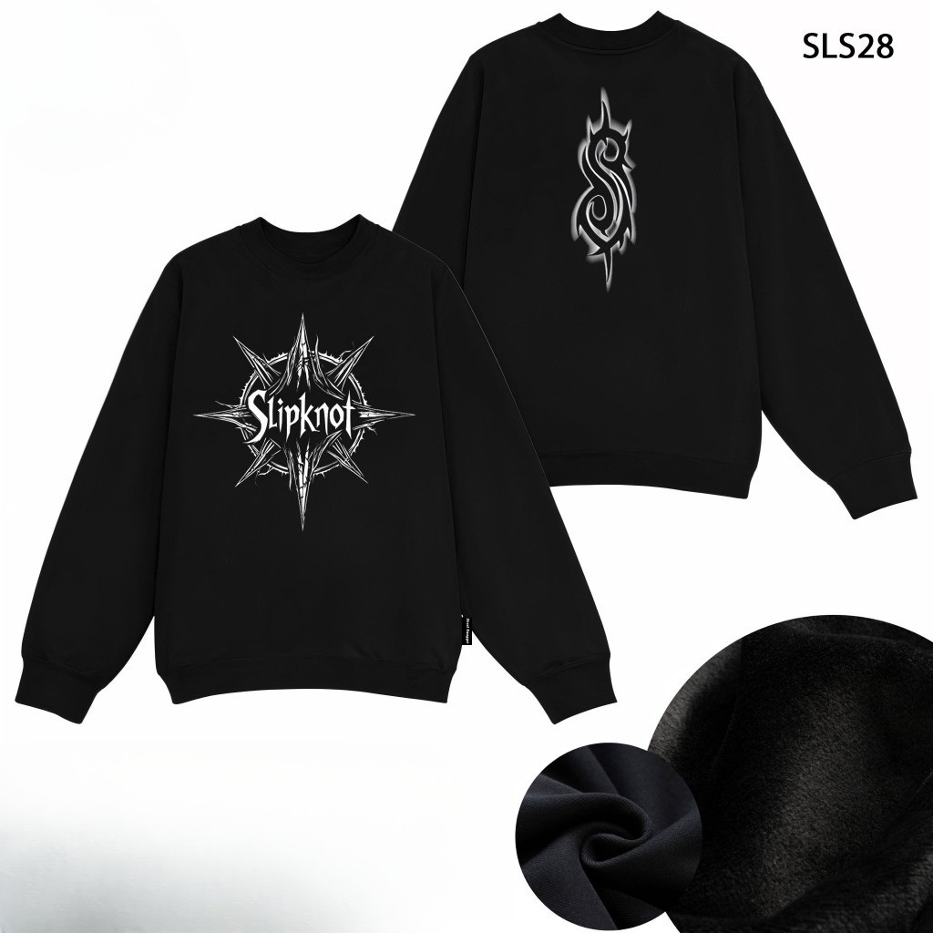 【เสื้อกันหนาวคอกลม】 Slipknot Band Sweatshirt, Rock N Roll Sweatshirt SLS28 M-3XL