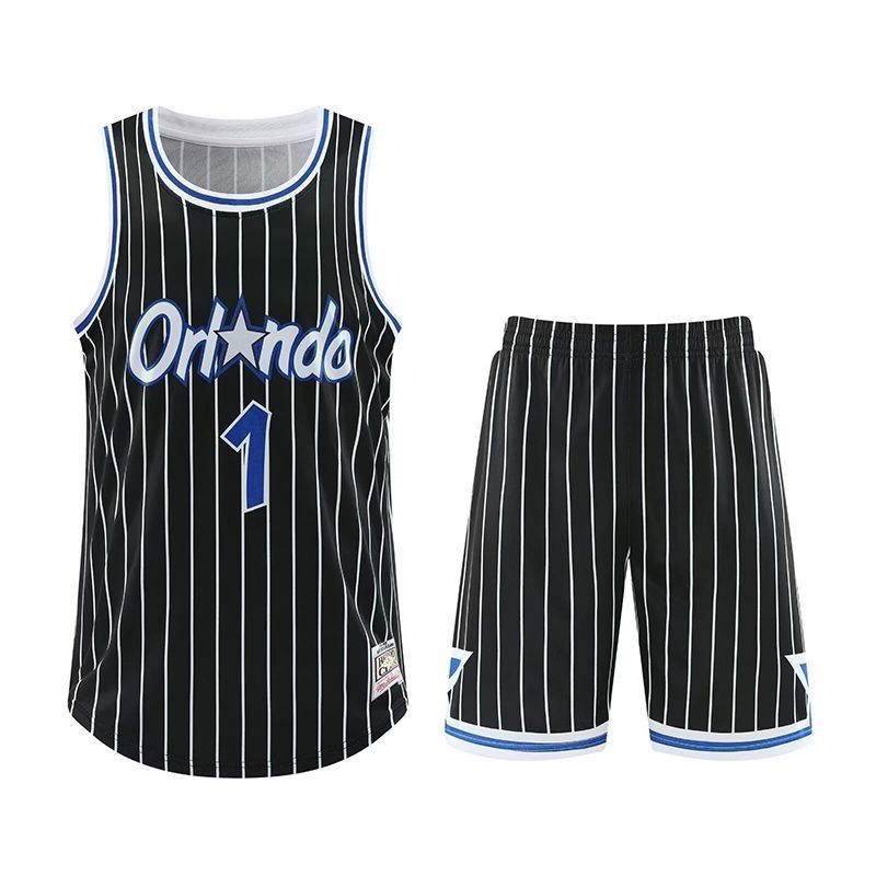 魔术号麦迪球衣背心男女短裤复古宽松新款速干透气篮球服套装Magic Tracy McGrady Jersey Vest Men's and Women's Shorts Retro20250903