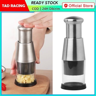 Garlic Press Stainless Multifungsi Pemotong Bawang Alat Penghancur penghalus Bawang Putih Stainless Garlic Chopper Press Stainless Serbaguna Peralatan Dapur