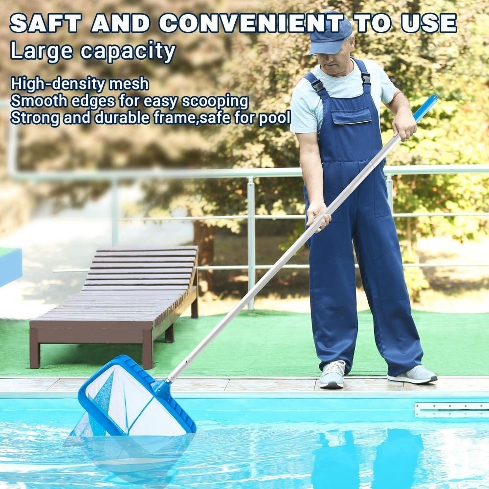 LUNAEDGE Pool Net แบบไร้เสา ตักใบไม้ในสระ ความจุขนาดใหญ่พร้อมกรอบเสริม สระว่ายน้ำ ราคา ถูกที่สุด ดีลบีเคเค แกลเลอรีภาพที่ 3