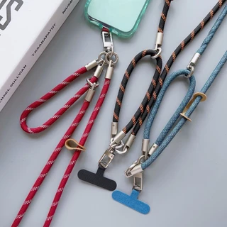 สายคล้องโทรศัพท์ 2-in-1 อเนกประสงค์ ถอดเป็นสายข้อมือได้ กลางแจ้ง ป้องกันหาย สำหรับปีนเขา