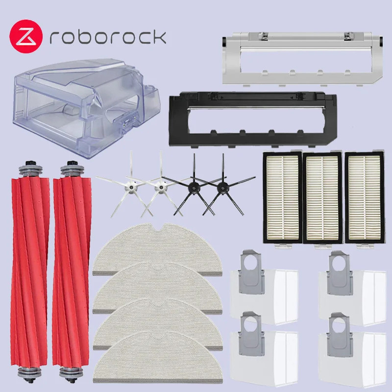 Roborock Q7 Max,Q7 Max+,Q7 Plus,T8 Hepa Filter Robot เครื่องดูดฝุ่นอะไหล่หลักแปรงด้านข้าง Mop ผ้าถุง