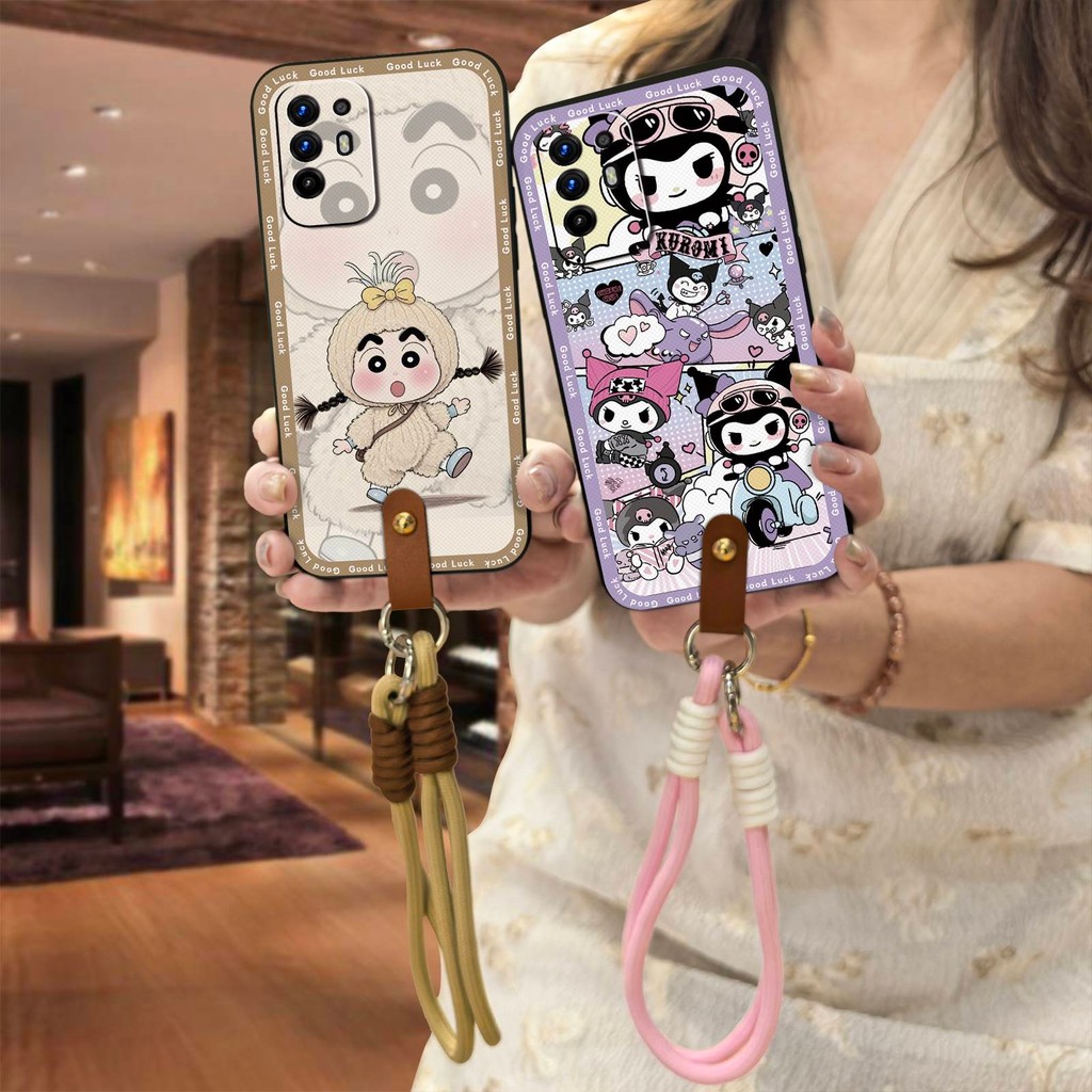 Dirt-proof Full wrap เคสโทรศัพท์สําหรับ OPPO A95 5G/A94 5G/Reno5Z นุ่มปกหลังน่ารักป้องกันการ์ตูน Lan