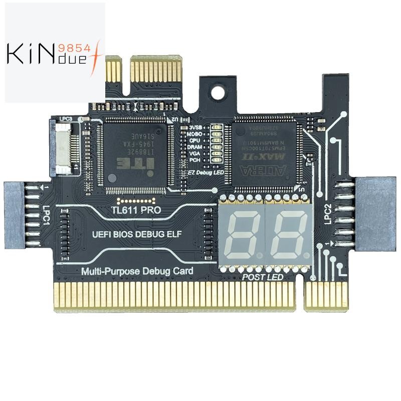 การ์ดวินิจฉัย TL611 PRO, การ์ดวินิจฉัย Pcie สําหรับเมนบอร์ด Pci ตั้งโต๊ะและแล็ปท็อป (สีดํา)
