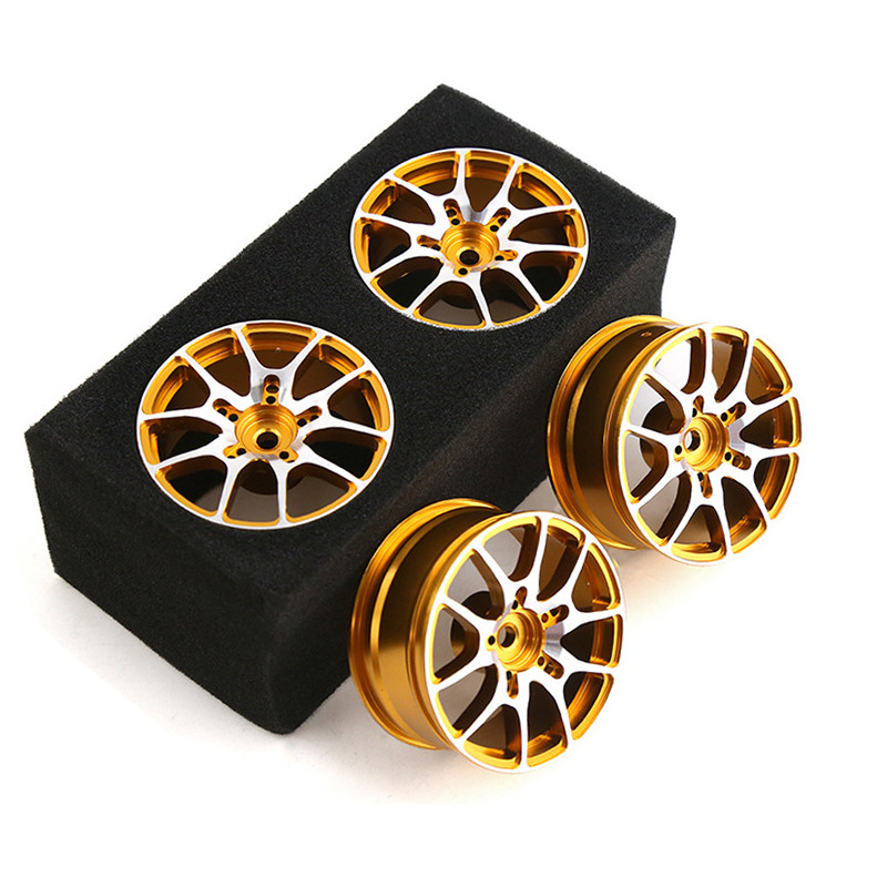 Tamiya TT01/XV02 HSP 94122 Kyosho FW06 RC ชุดล้อถนน 4 ชิ้น