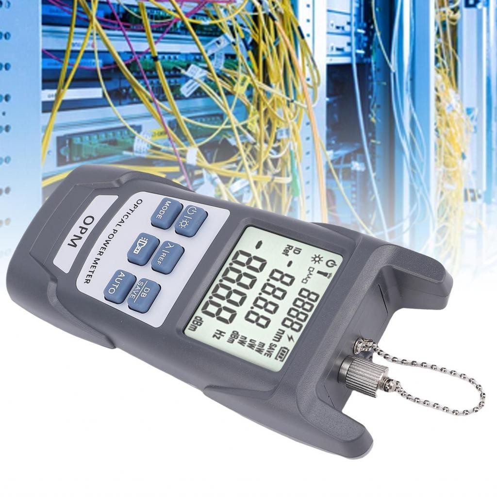 EffectMusic-th OPM 800-1650NM ไฟเบอร์ออปติคอลมิเตอร์ไฟเบอร์ออปติคัล -70 ถึง +10dbm การวัดที่แม่นยำอย