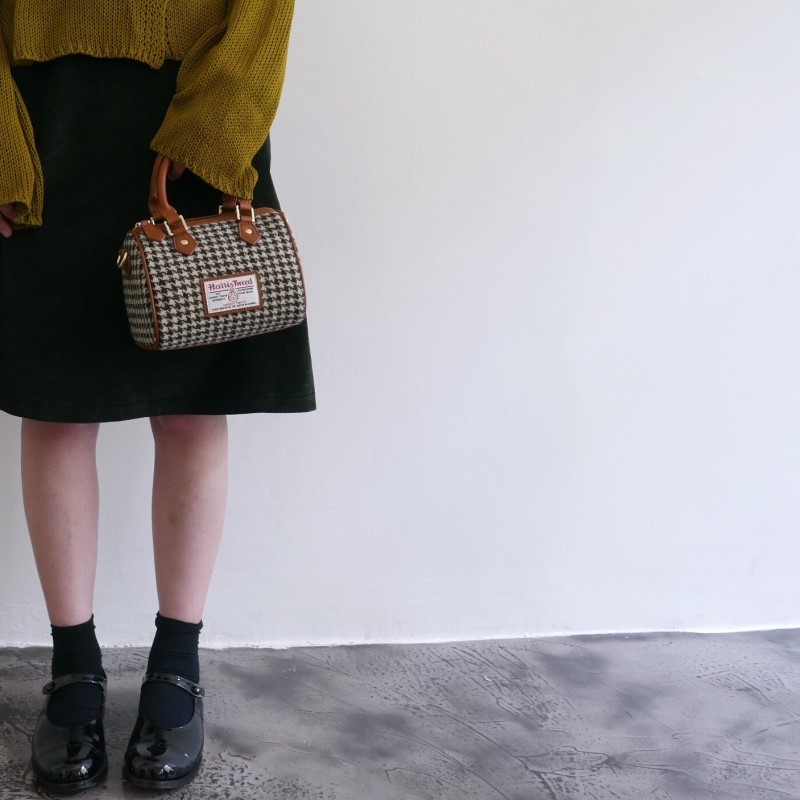 WINNOW x Harris Tweed ลายสก๊อต British Retro แบบกระเป๋าบอสตัน