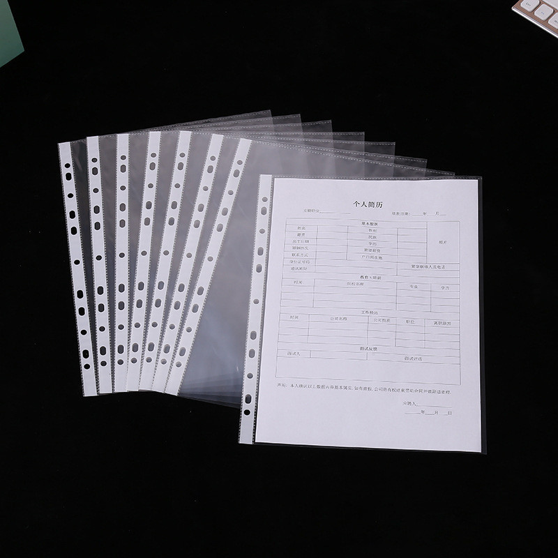 ไส้แฟ้มA4 ซองถนอมเอกสารA4 ซองพลาสติกใส่เอกสาร 20แผ่น/แพ็ค