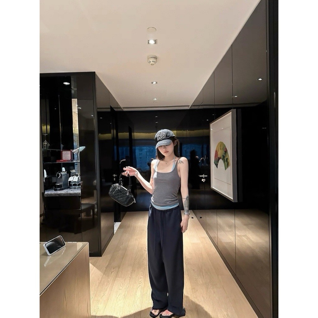W6579 เสื้อกล้าม + เสื้อคล้อมคอ มาพร้อมกันทั้งสองชิ้น เข้าคู่สีกันอย่างลงตัวค่ะ แฟชั่นเกาหลี TAG WG.WE ราคา ถูกที่สุด ดีลบีเคเค แกลเลอรีภาพที่ 2
