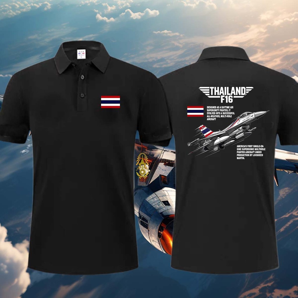 เสื้อโปโลทหาร Thai ARMY ทำจากผ้าฝ้าย 100%, Unisex, สวมใส่สบายและคงสภาพดี