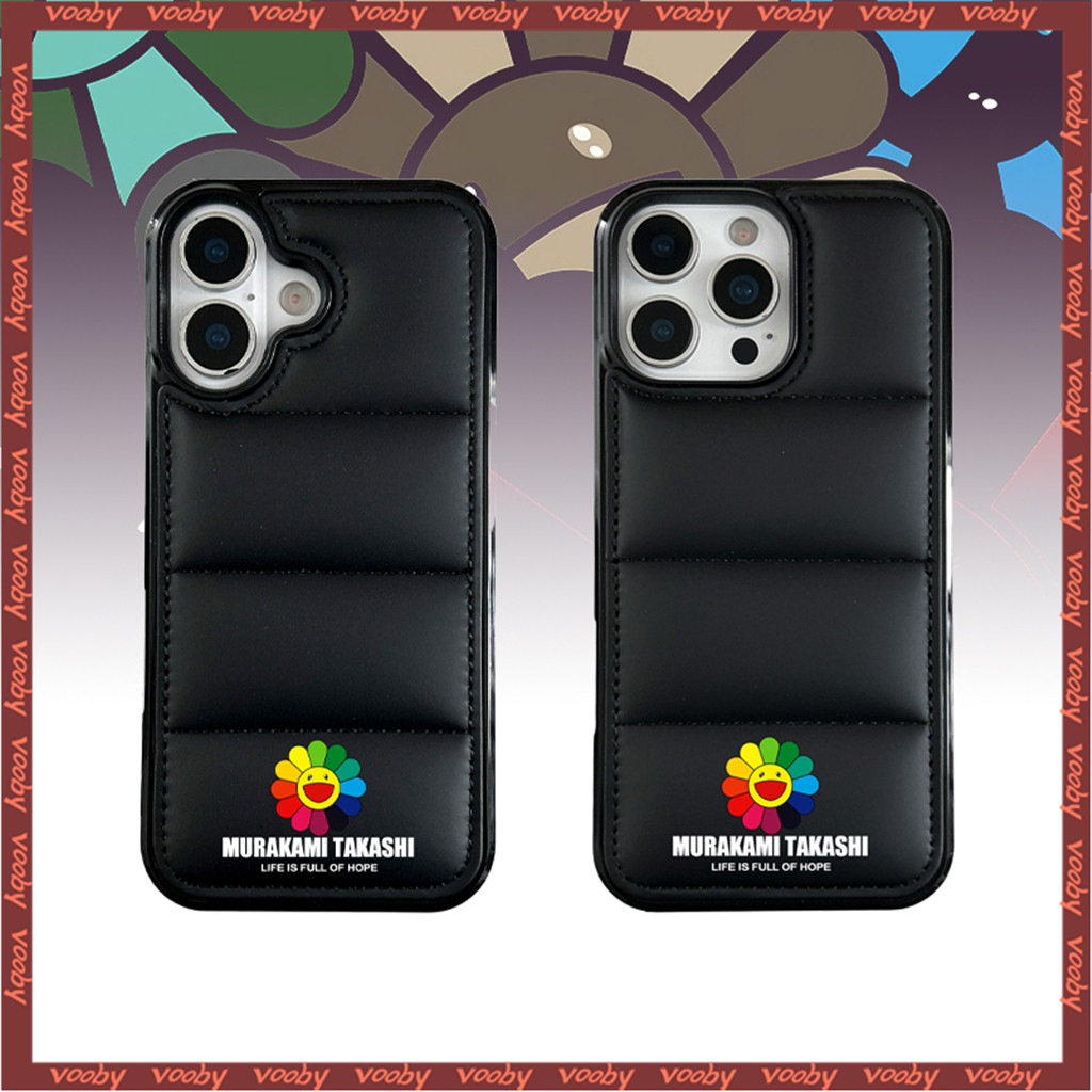 การ์ตูนดอกทานตะวันป้ายลงเสื้อ Hard Shell เคสโทรศัพท์เหมาะสําหรับ IPhone17 AIR 16 16P 16PM 16Plus 16E