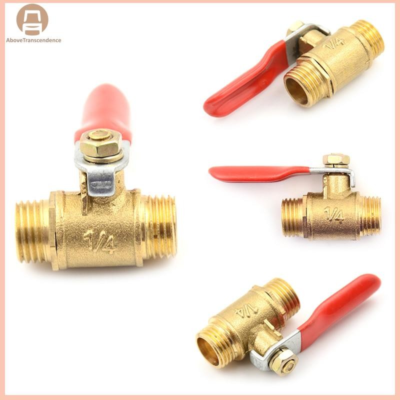 ABOVE G1/4 ท่อชายกับชายด้ายทองเหลืองบอลวาล์วท่อเชื่อมต่อสวิทช์ TH