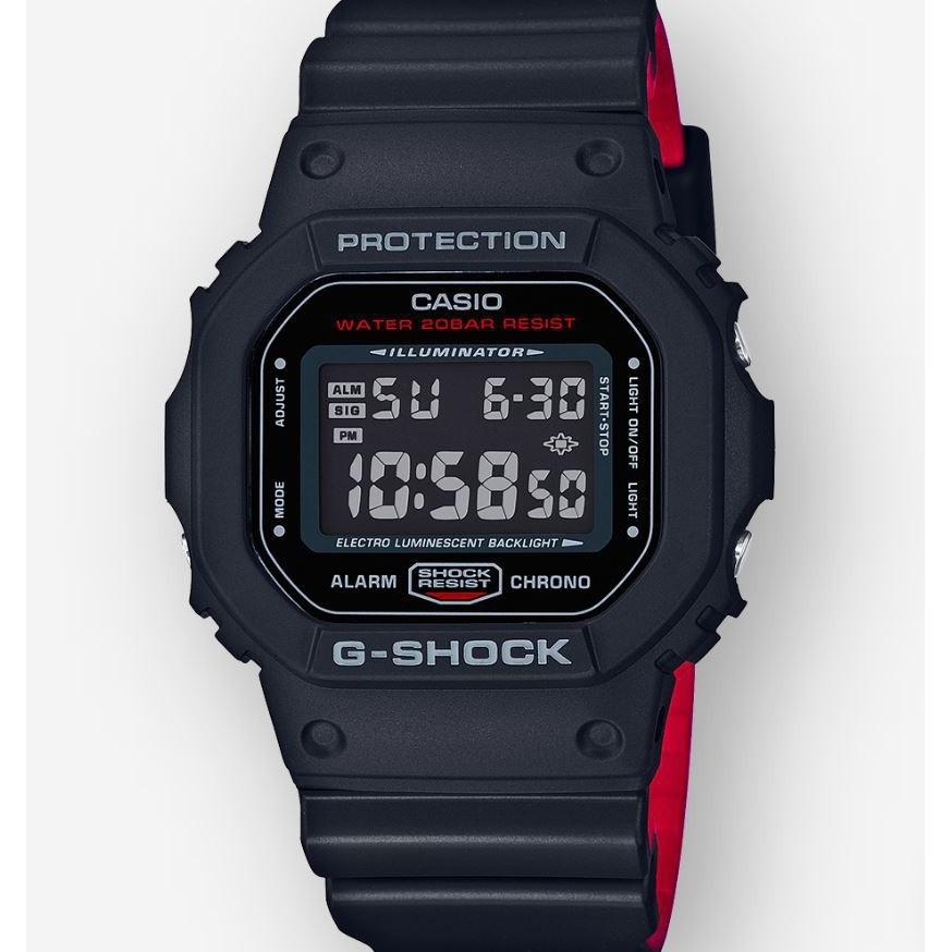 CASIO G-SHOCK DW-5600HR-1D DW-5600HR-1 DW-5600HR DW-5600HR DW-5600 VAMPIRE สีแดง