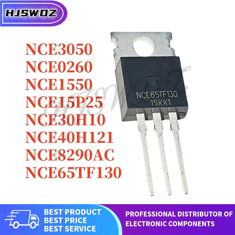 1-5PCS NCE15P25 NCE65TF130 NCE40H121 NCE3050 NCE0260 NCE1550 NCE8290AC NCE30H10 TO-220 Field Effect 