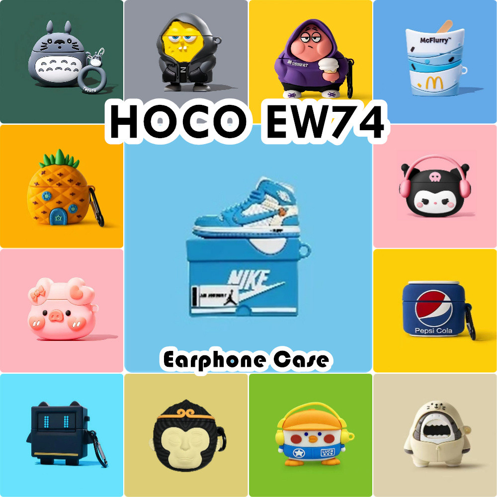 imamura สําหรับ HOCO EW74 กรณีการ์ตูนสร้างสรรค์ซิลิโคนอ่อนนุ่มหูฟังกรณีปลอก NO.1