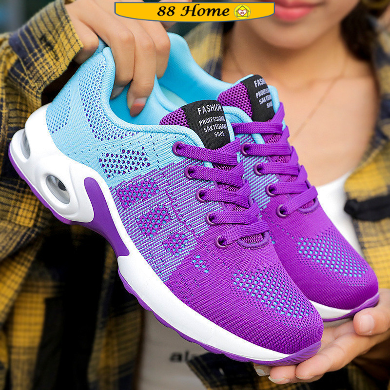 ️88Home ️ FW23 Women Outdoor Sneakers Breathable Lightweight Air Cushion Sport Shoes Kasut Sukan Wan