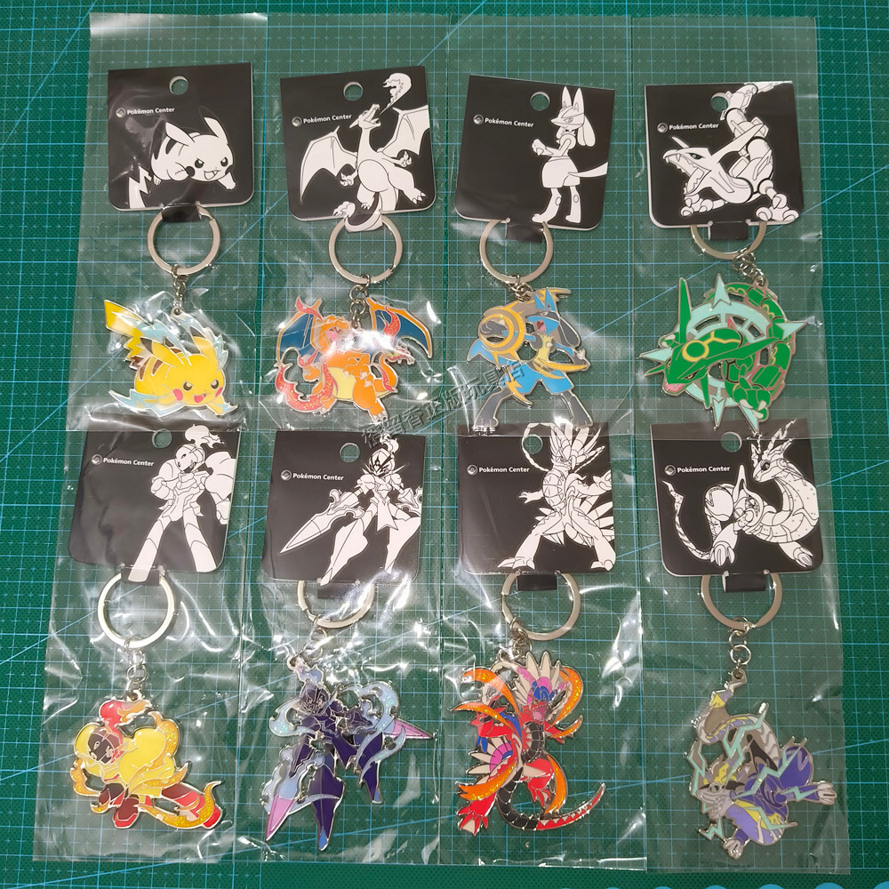พร้อมสต็อก Pokémon PC จี้พวงกุญแจโลหะ Charizard Charizard Firebreathing Dragon Liekong นั่ง So Leton