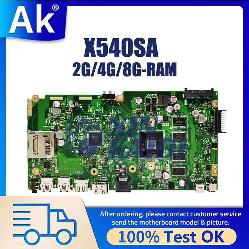 โน้ตบุ๊คเมนบอร์ดสําหรับ Asus VivoBook X540SA X540S F540SA A540SA R540SA แล็ปท็อป N3050 N3150 N3710 C