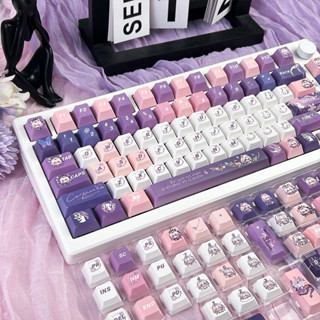 Castofrice Keycaps 130 คีย์ MOA/เชอร์รี่โปรไฟล์ PBT Dye Subl…