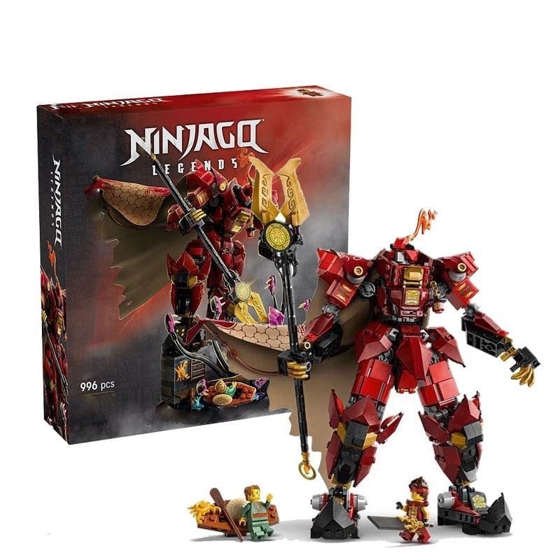 NINJACITY Fire Mech Knight 71846 | นินจาซิตี้ อัศวินไฟ เมคต่อสู้สุดเท่ หุ่นรบพลังเพลิง ของเล่นตัวต่อ
