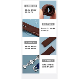 เหมาะสําหรับ Omega Swatch Co-Branded สายซิลิโคน Swatch Planet Moon Arc ยาง 20 มม. สายนาฬิกา (คลังสินค้าพร้อม)