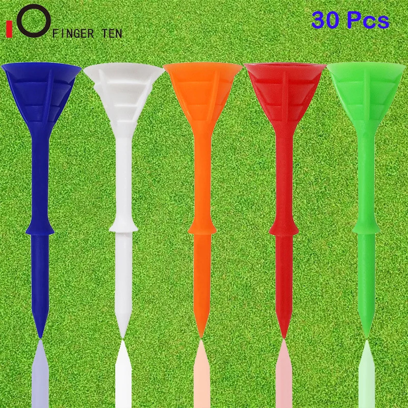 30 Pack Upgrade Big Cup Plastic Golf Tees 83mm Recycle Use Reduce Friction for Golfer Practice Drop 