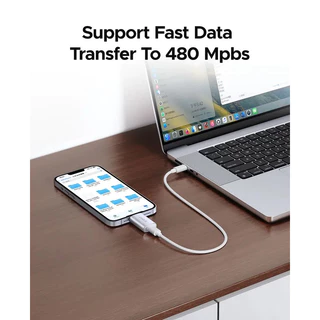 ORICO USB-C OTG Adapter (การชาร์จ 27W/ข้อมูล/เสียง) เข้ากันได้กับ iPhone, iPad, AirPods, แท็บเล็ต