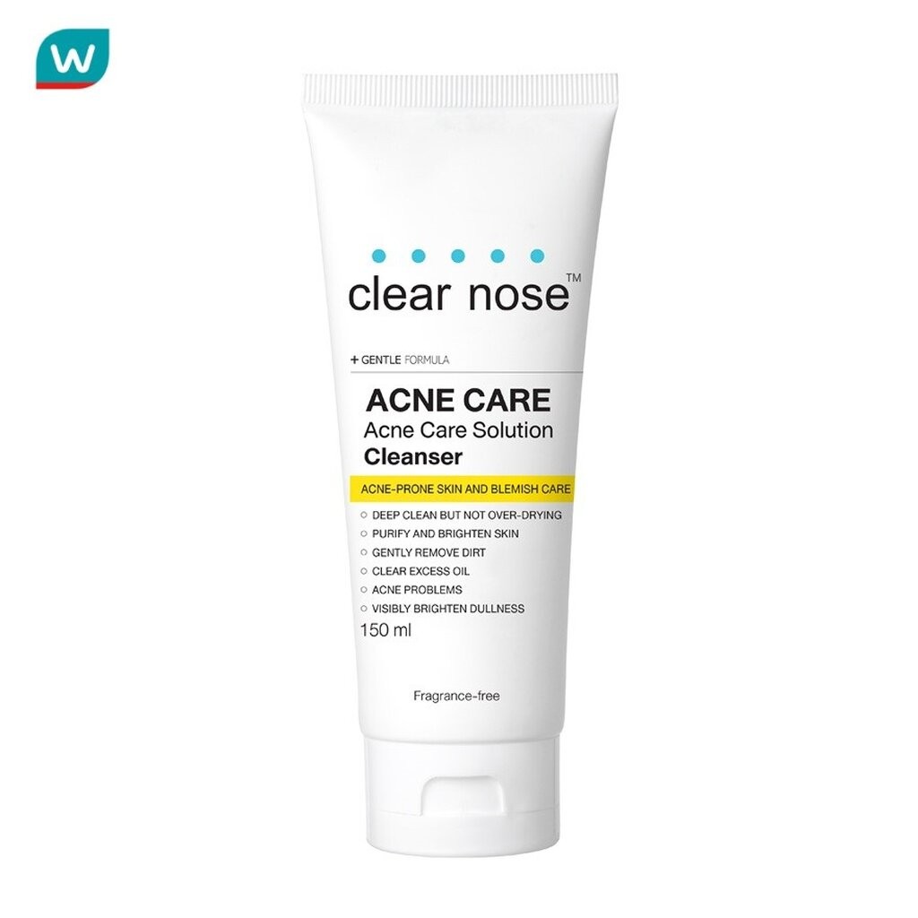 Clear Nose เคลียร์โนส แอคเน่ แคร์ โซลูชั่น คลีนเซอร์ 150 มล.
