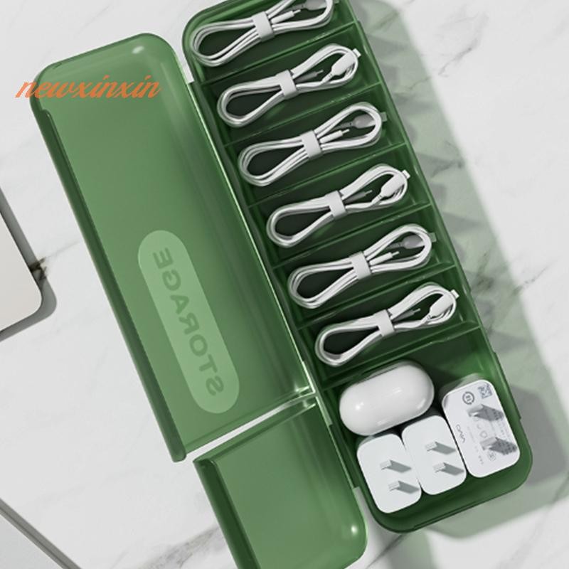 [NT-t] โปร่งใสสายเคเบิลข้อมูลOrganizerกรณีการจําแนกกันฝุ่นการ์ดOrganizerพร้อมฝาปิดClutterคอลเลกชันกล