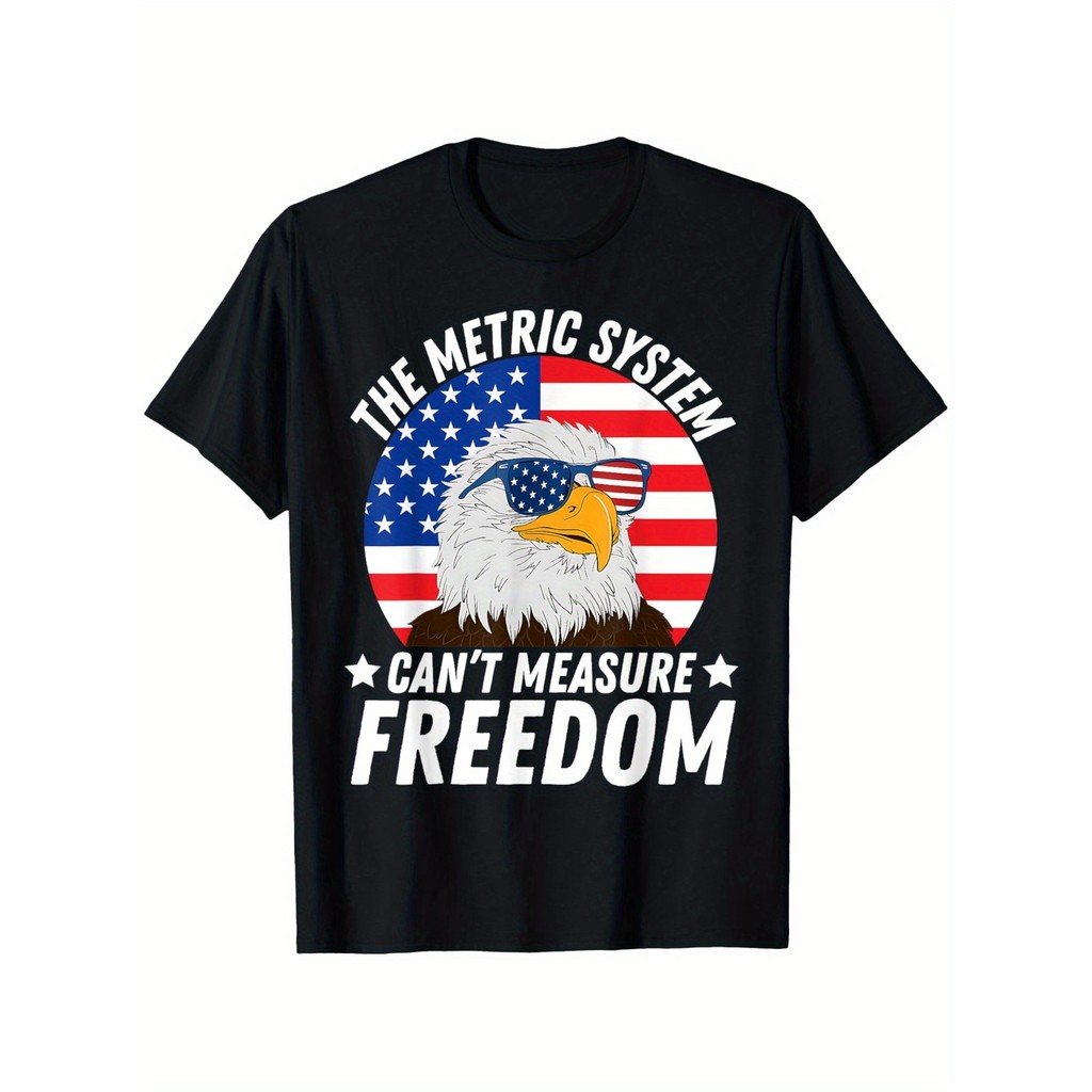 เสื้อยืด KATUN Eagle America Metric vs Freedom - ผ้าฝ้าย 180 แกรม พรีเมี่ยม
