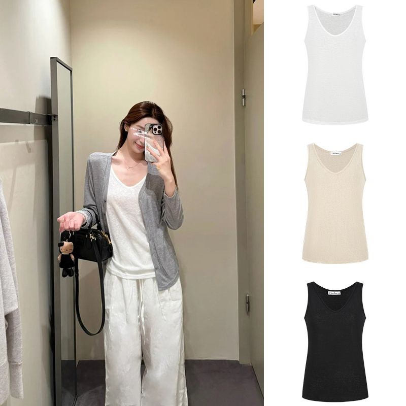 Moses Queen/Moss Queen Simple All-Match ฐานหลวมสบายๆสบายเนื้อ-Covering Slimmer ดู