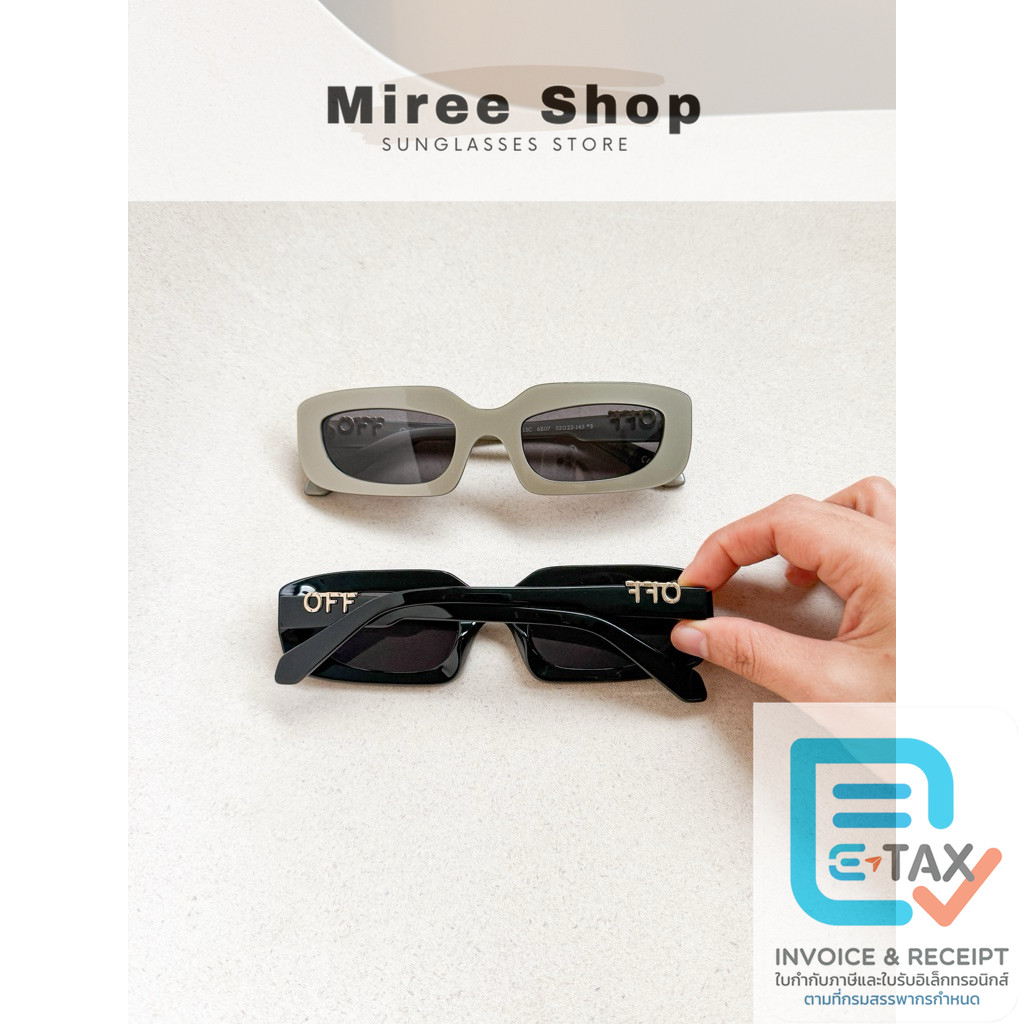 OFF WHITE รุ่น Renton Sunglasses ร้านแอมของแท้เท่านั้นค่า OERI13C