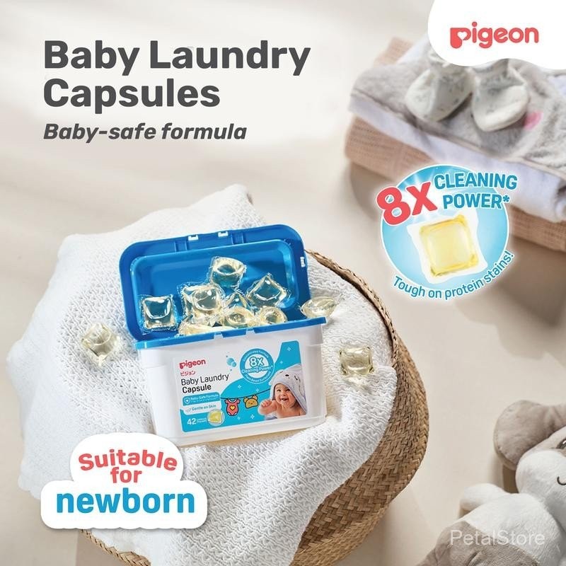 Pigeon Baby Laundry Capsules 42 pods Baby-safe Formula