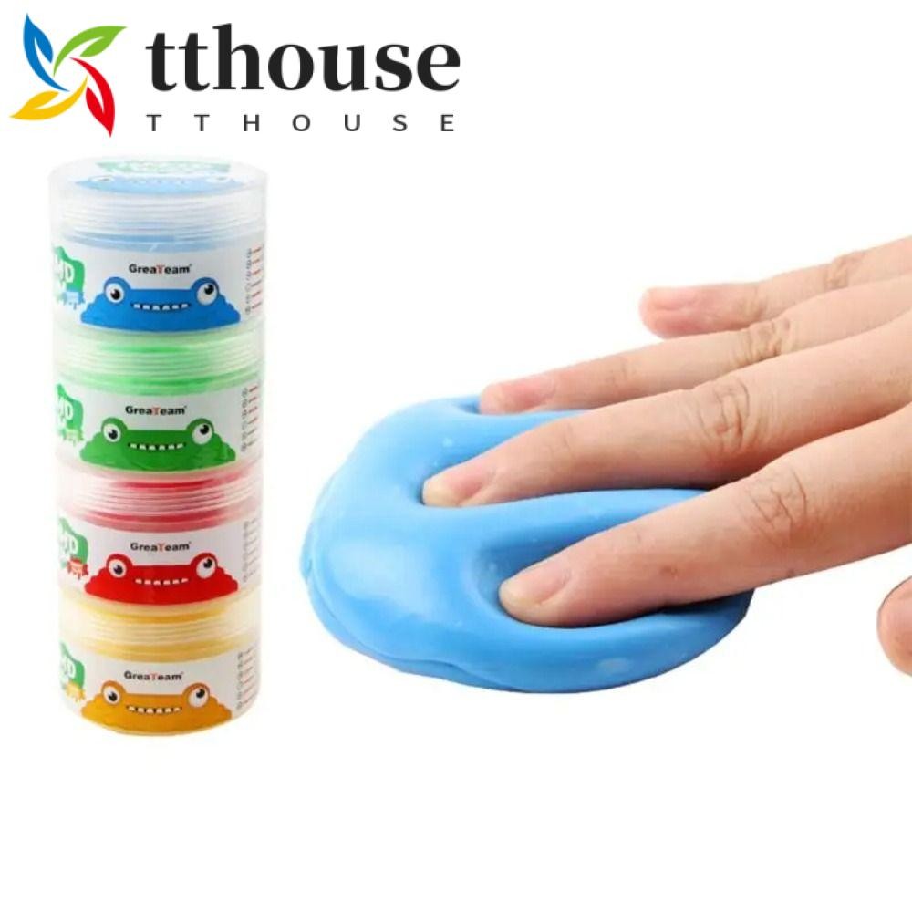 TTHOUSE Hand Putty Squiz ของเล่น, Soft Clay Non-Sticky Finger Training Putty, บีบของเล่น 4 ชิ้น/เซ็ต