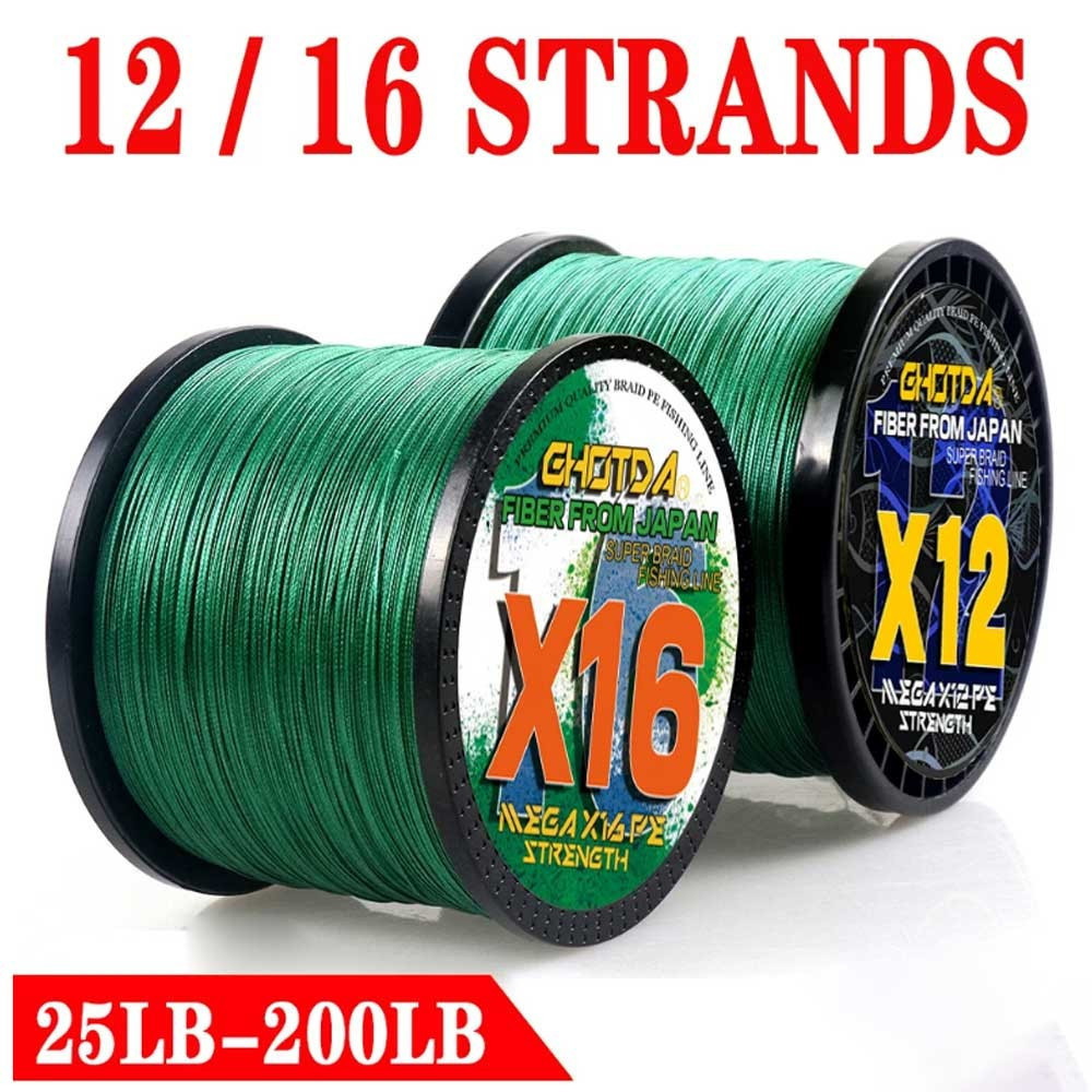 500M X16 Smooth Braided Line Multifilament PE สายตกปลา GHOTDA 25/32/40/55/68/80/100/125/140/161/200L
