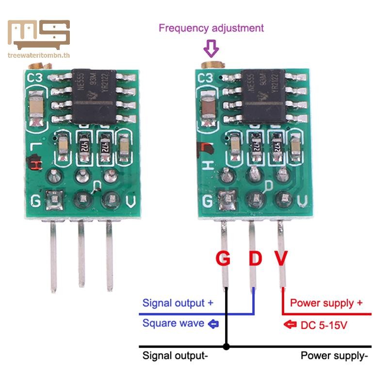 Tt 50Hz-6Khz 0.8Hz-60Hz เครื่องกําเนิดสัญญาณแบบปรับได้ TP354 NE555 โมดูล Square Wave Pulse Generator