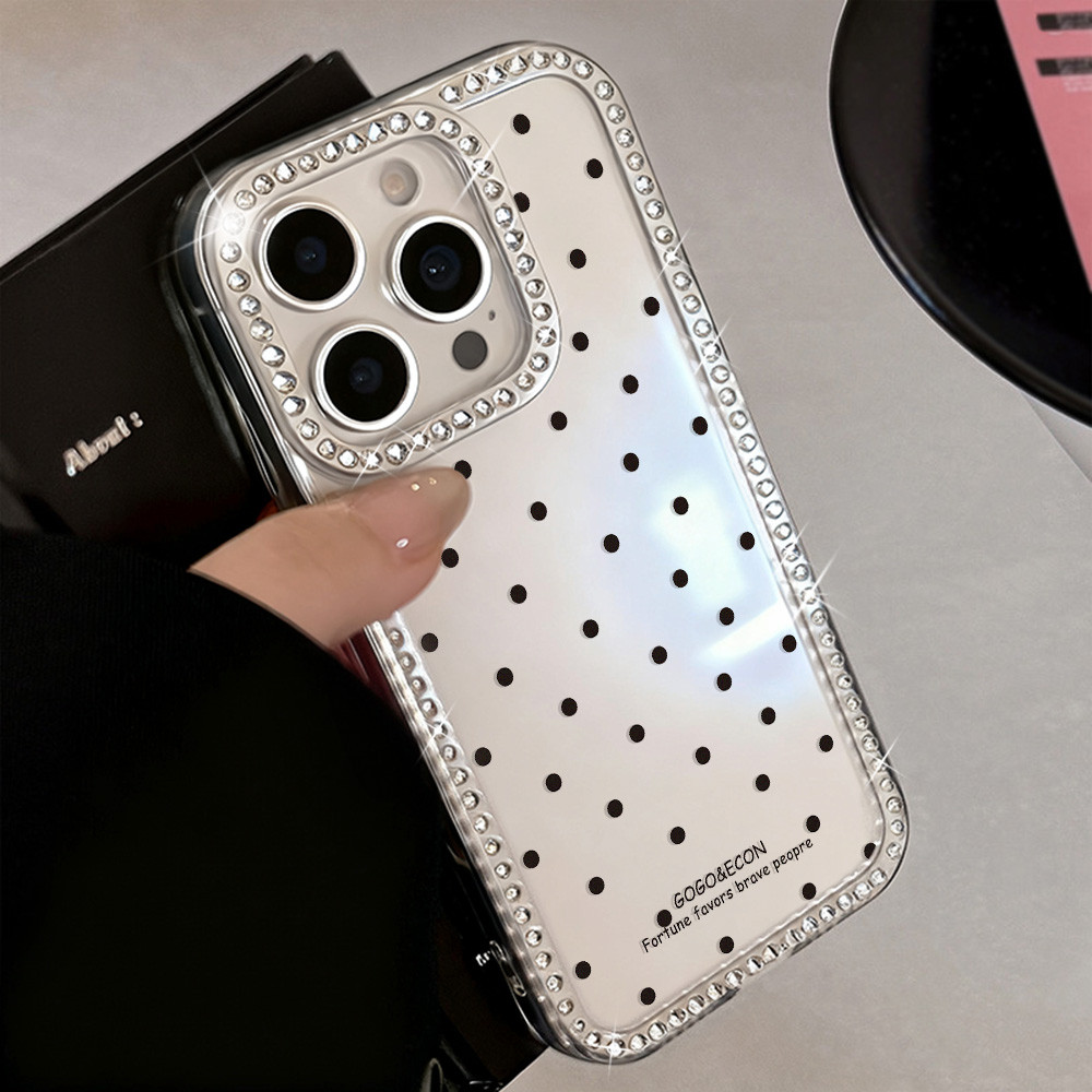 เคสโทรศัพท์มือถือ For iPhone 13 11 16 pro max Case iPhone 11 15 14 pro max 12 13 pro max เพชรเต็มเม็ด แวววาว สร้อยข้อมือ