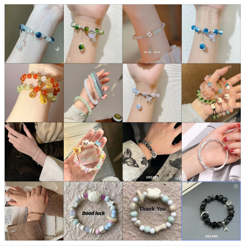 Fashion Bracelet Jewelry Cat's Paw Beads Style