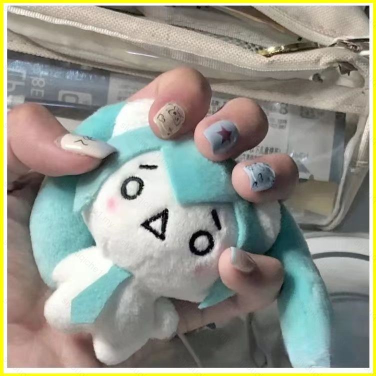 SY2 น่ารัก Hatsune Miku x Kaomoji ตุ๊กตาตุ๊กตาของขวัญสําหรับสาวกระเป๋าจี้ Fufu ตุ๊กตาของเล่นสําหรับเ