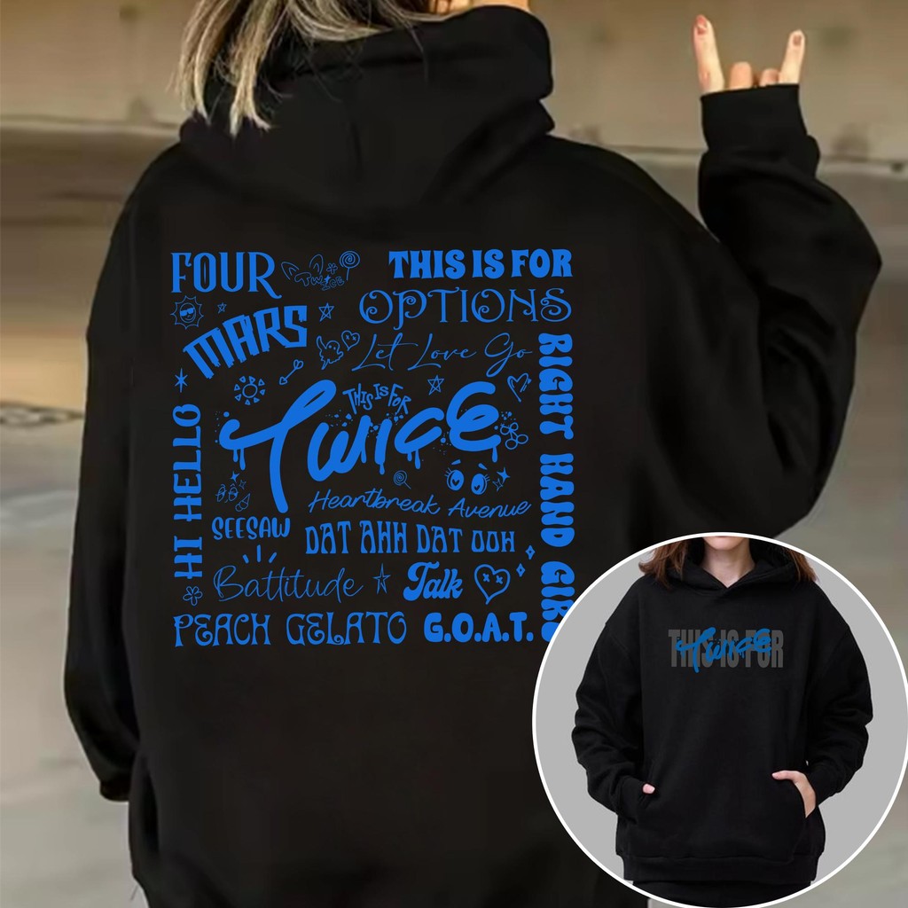 เสื้อฮู้ด Twice This Is For Tracklist, เสื้อเชิ้ต Four Twice, เสื้อยืด Twice This Is For World Tour