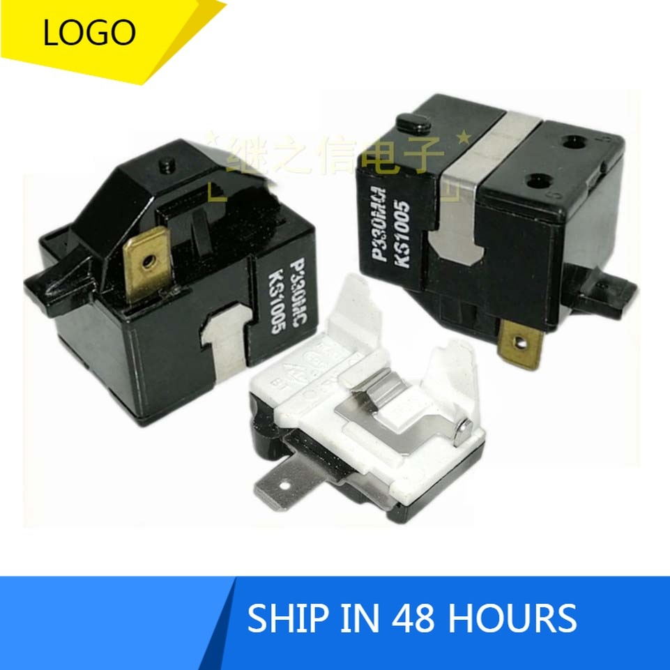 เหมาะสําหรับ LG Haier ตู้เย็นตู้แช่แข็งคอมเพรสเซอร์ PTC starter P330MC KS1005 ปลั๊กเดี่ยวอุปกรณ์เสริ