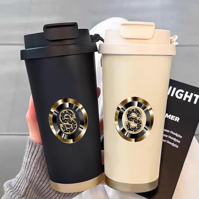 TERMOS CUP 500 ML Simple S สแตนเลสสตีลกาแฟฟาง Elegant Coffee Thermos ของขวัญที่มีมูลค่าสําหรับ Belov