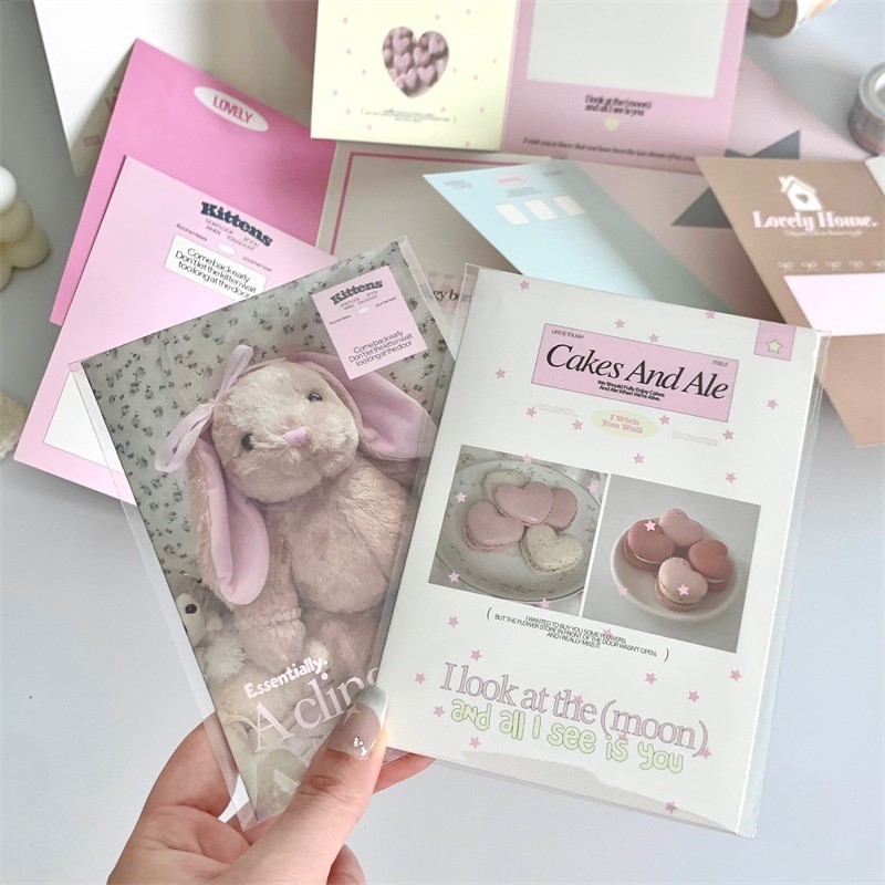 การ์ดไปรษณีย์ Photocard KPOP Packing Aesthetic (14 cm x 10 cm) - Little Moou