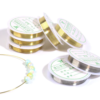 Tesco ม้วนทองเหลืองลวดทองแดง/เครื่องประดับ DIY ลวดทองแดงเครื่องประดับ/ลวดทำเครื่องประดับ DIY ร้อยลูกปัด
