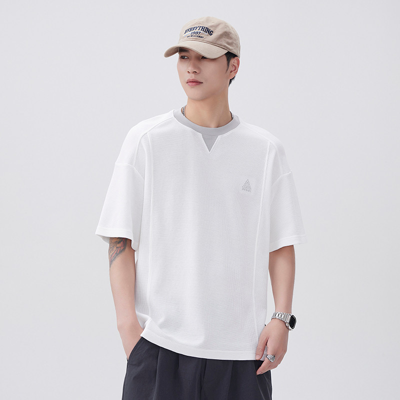 COD 2025 Summer New American Style Sports 240g Heavy Special Fabric Retro Fashion Split Structure De