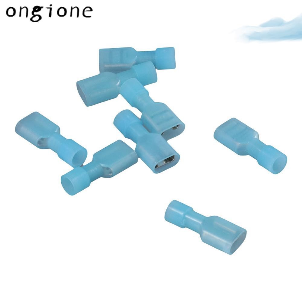 ONGIONE 100 ชิ้นลวดตัดการเชื่อมต่ออย่างรวดเร็ว, สีฟ้า FMDFN2-250 Spade Wire Connectors, Spade Termin
