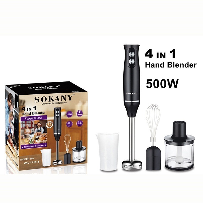 SOKANY ขายร้อนSOKANY 500w Hand Stick Immersionเครื่องปั่นอเนกประสงค์คั้นน้ําผลไม้ไฟฟ้าเครื่องปั่นมือ